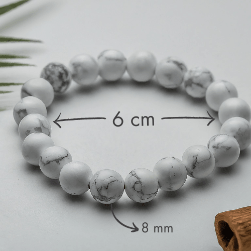 Howlite Bracelet | Natural Stone Jewelry for Tranquility, Style & Balance