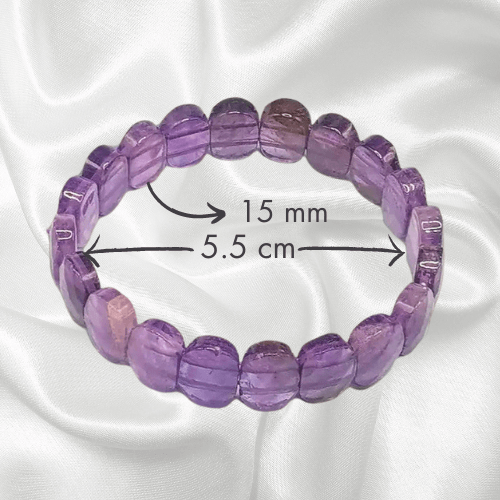 Amethyst Faceted Bracelet | Stackable Gemstone Jewelry for Balance, Peace & Beauty