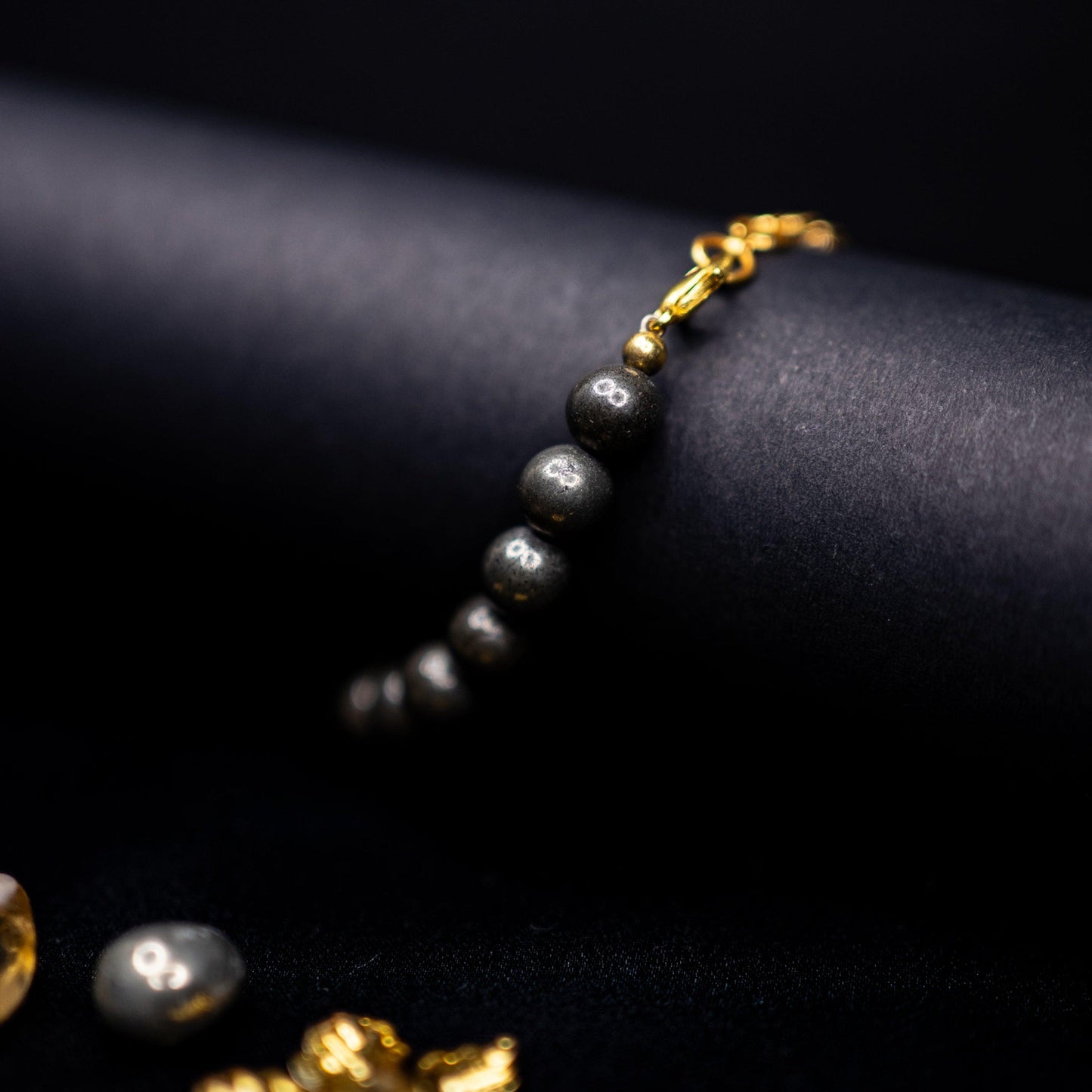 Pyrite Bracelet | Genuine Healing Crystal Jewelry for Wealth, Protection, and Confidence