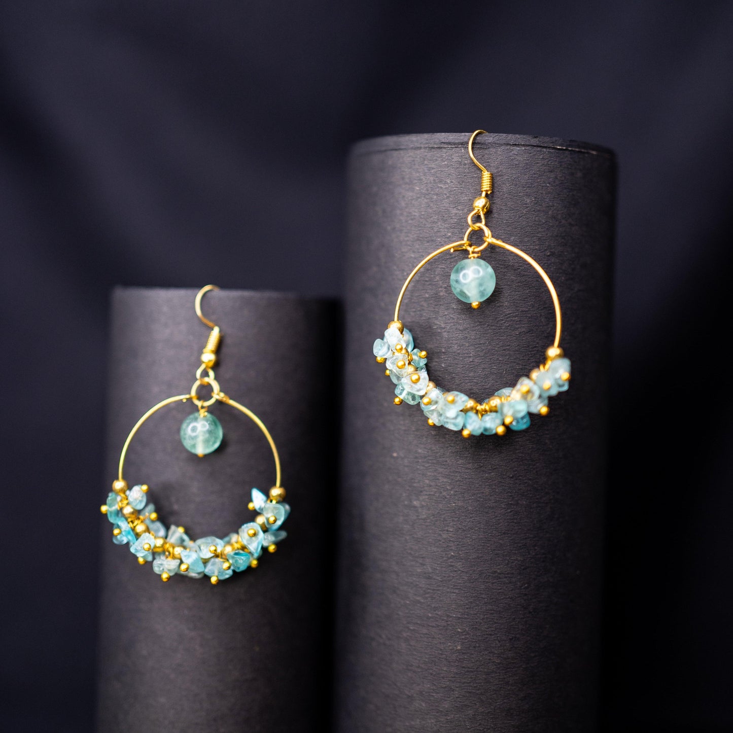 Natural Aquamarine Earrings | Elegant Gemstone Jewelry for Serenity and Clarity