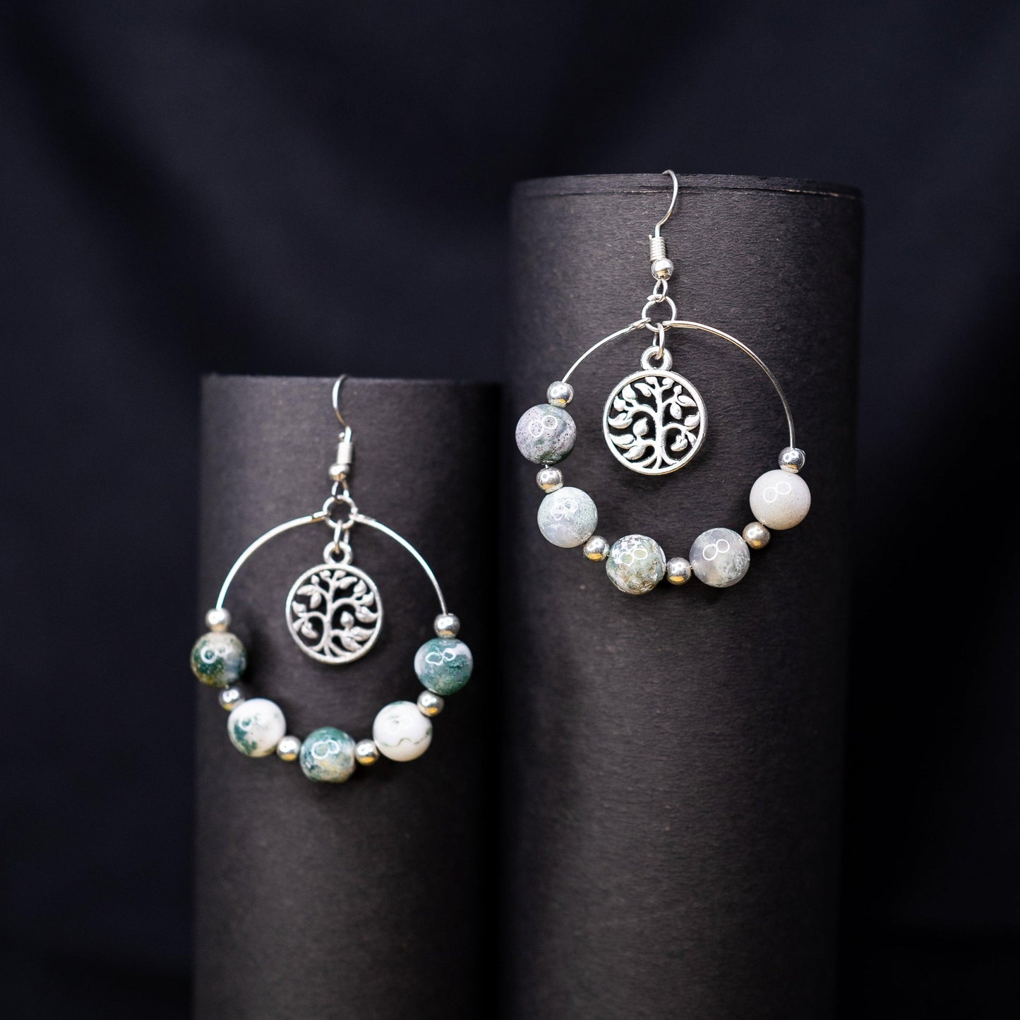 Natural Labradorite Earrings | Handcrafted Gemstone Jewelry for Intuition and Transformation