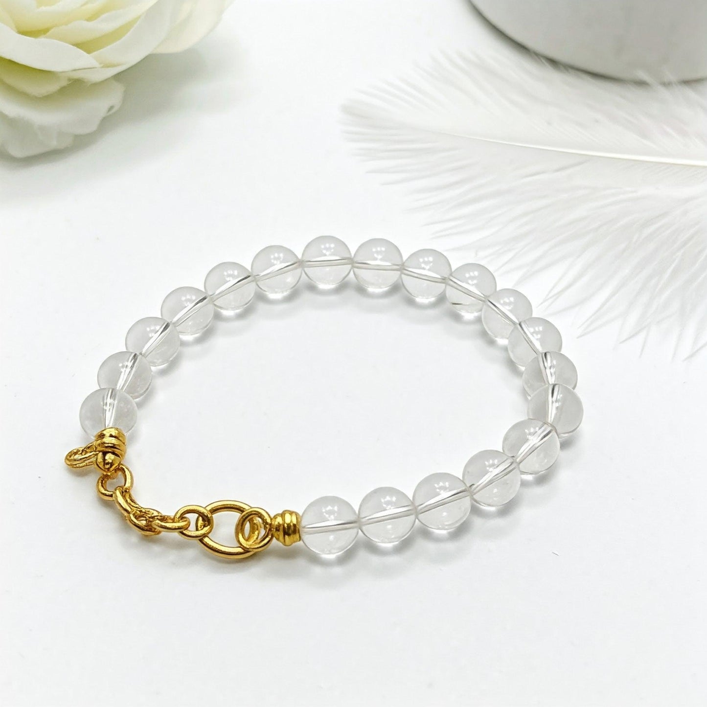 Clear Quartz Bracelet | Authentic Healing Crystal Jewelry for Clarity, Energy Amplification, and Chakra Alignment