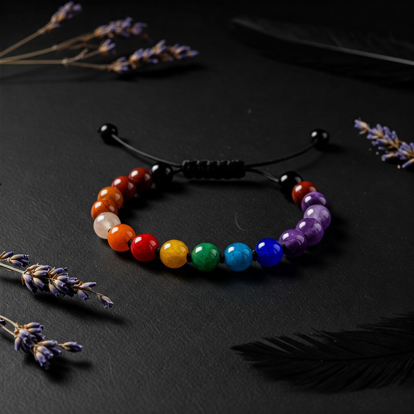 Seven Chakra Bracelet for Healing, Balance & Positive Energy | Handmade Crystal Bracelet