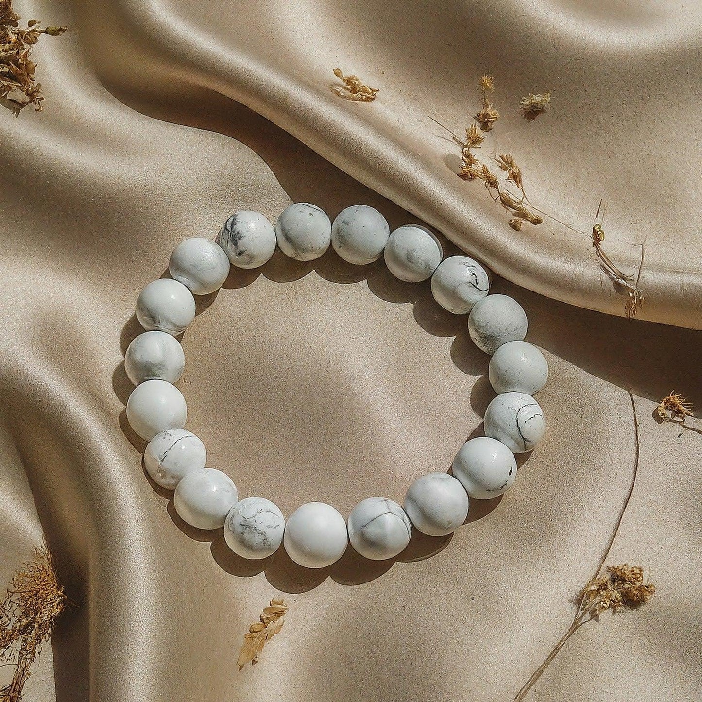 Howlite Bracelet | Natural Stone Jewelry for Tranquility, Style & Balance