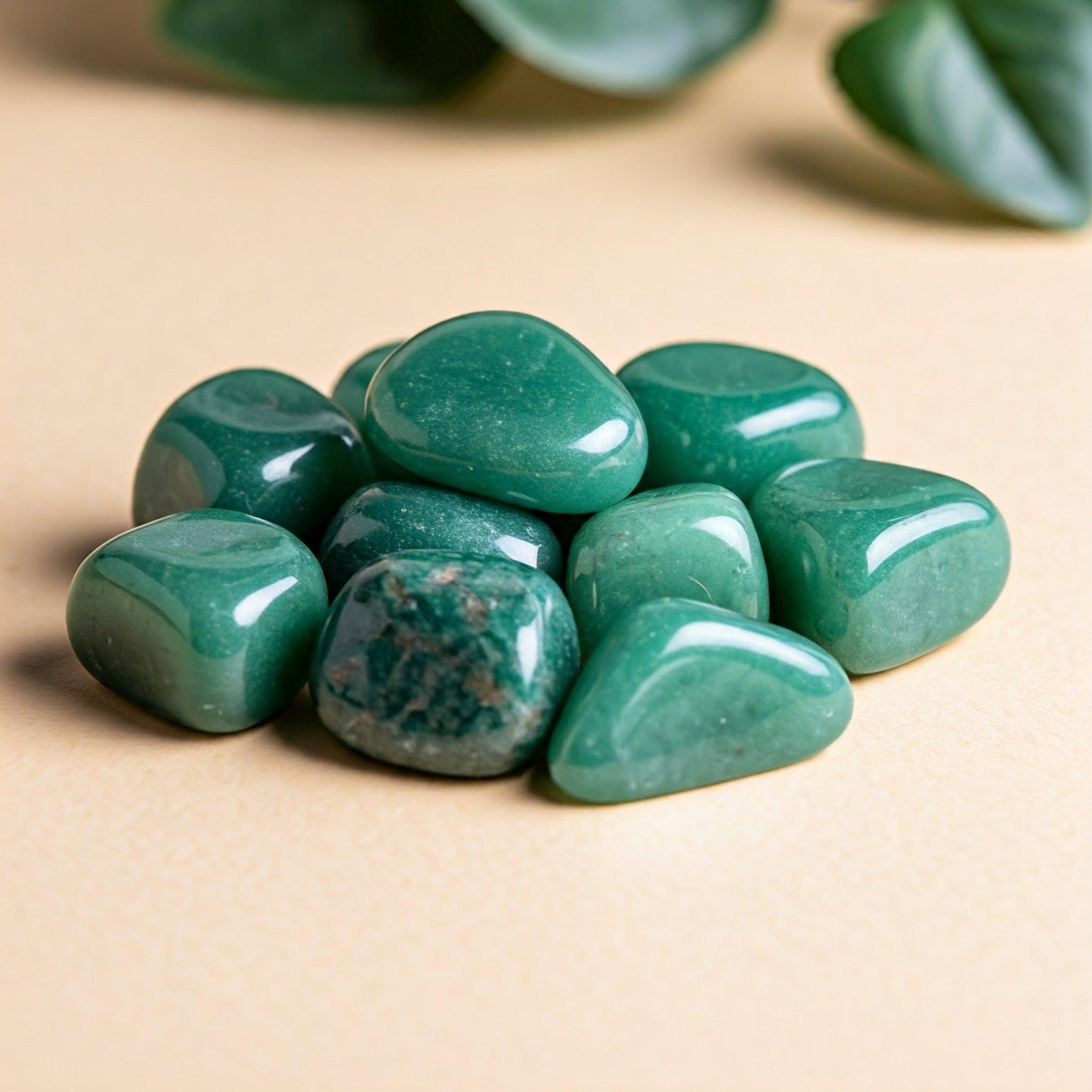 Green Aventurine Tumbled Stone | Authentic Healing Crystal for Luck, Prosperity & Emotional Balance
