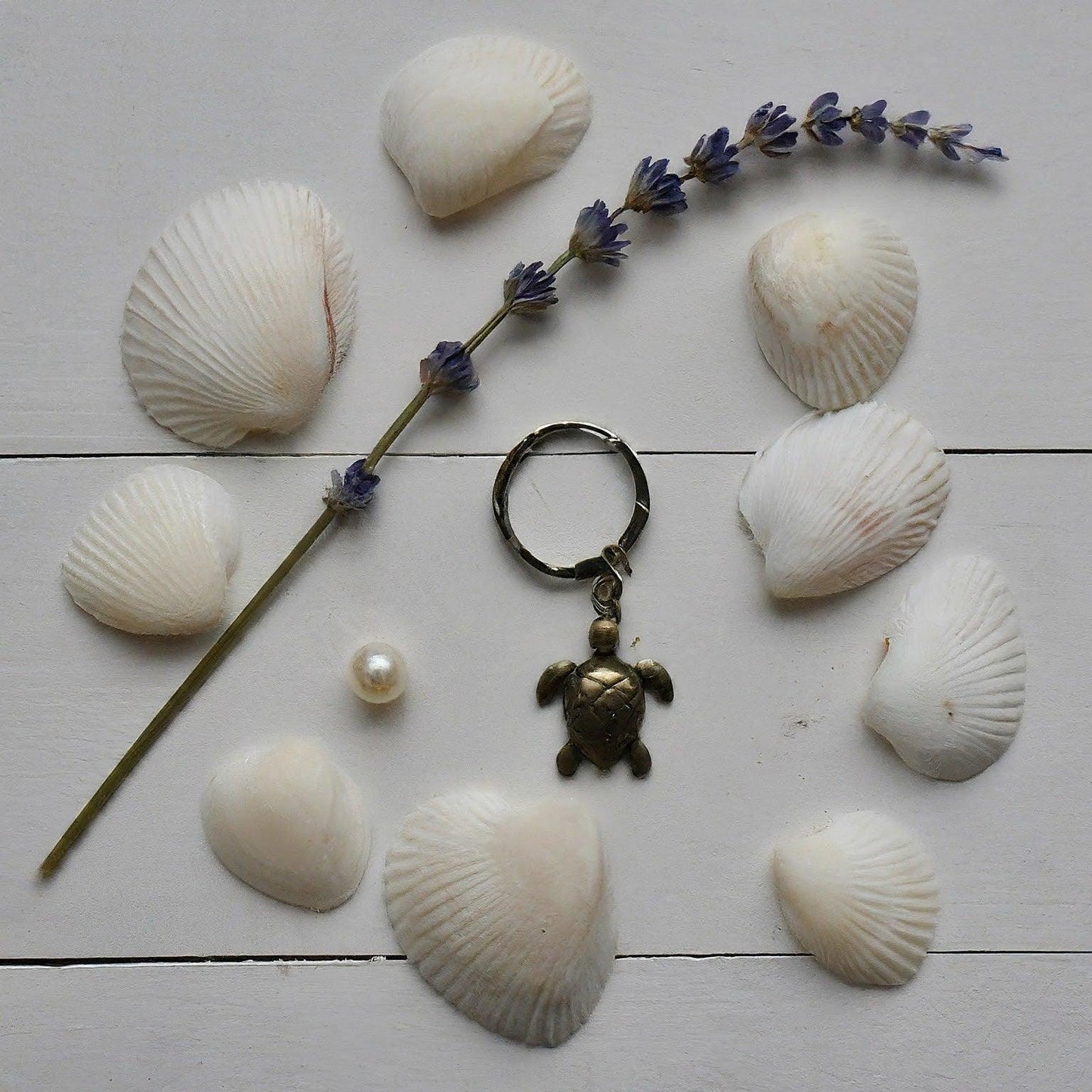 Pyrite Turtle Keychain | Lucky Charm for Prosperity & Protection