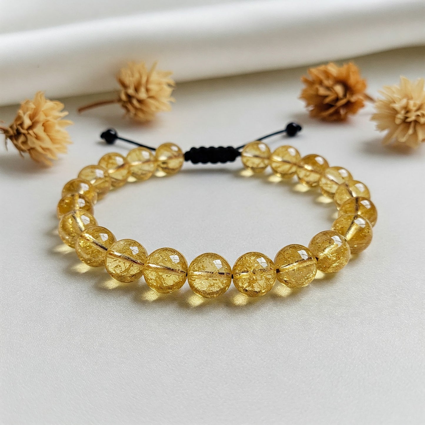 Citrine Bracelet for Wealth & Success | Natural Crystal for Abundance & Positivity