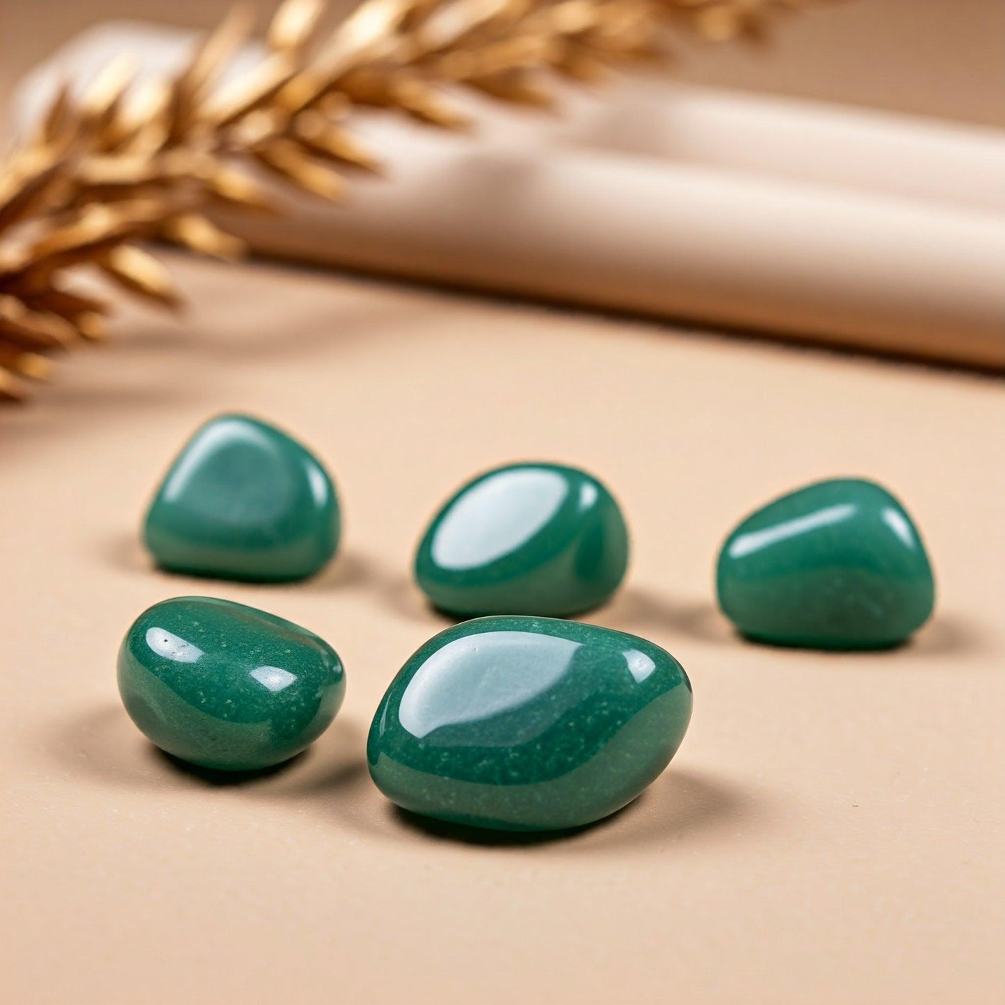 Green Aventurine Tumbled Stone | Authentic Healing Crystal for Luck, Prosperity & Emotional Balance