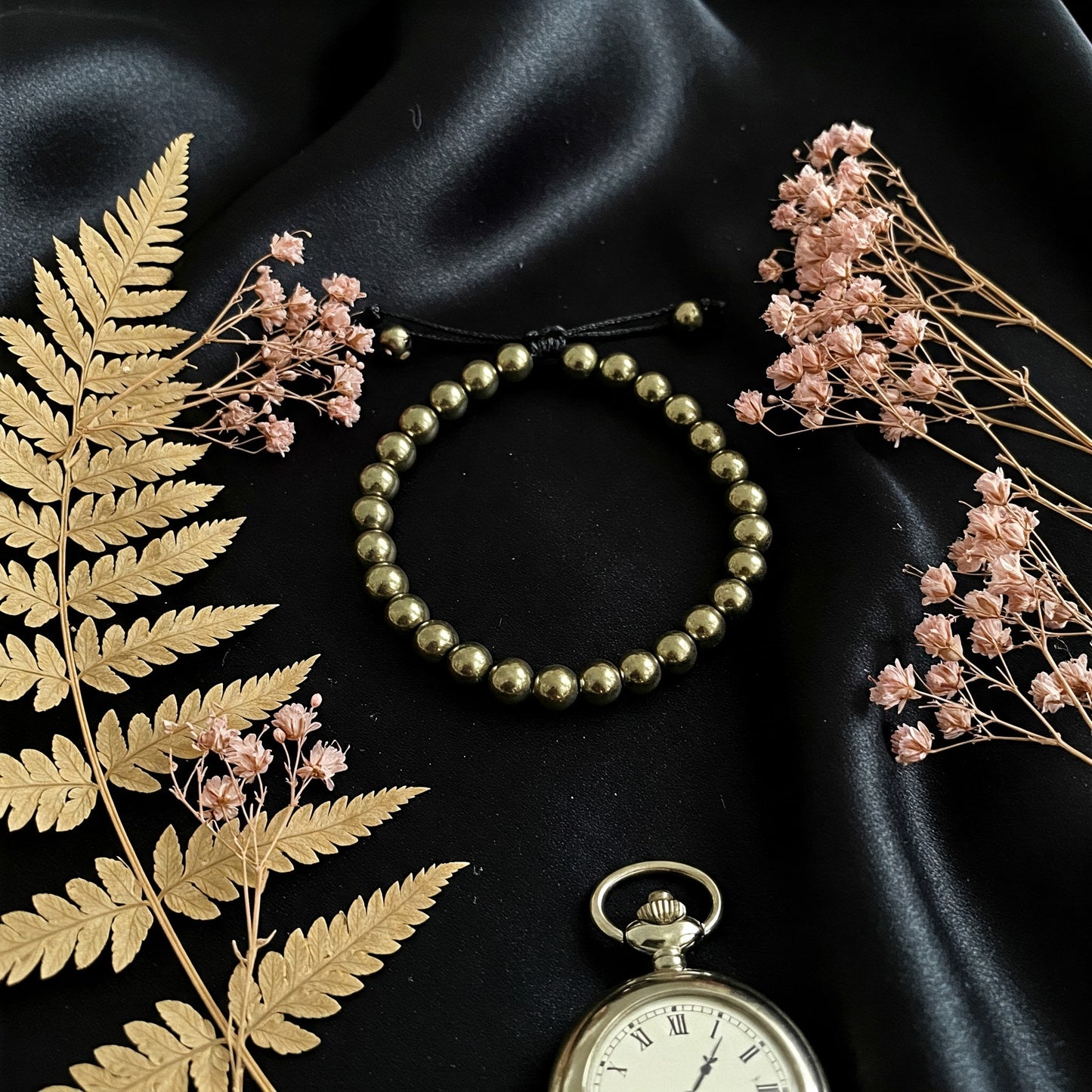 Pyrite Bracelet for Wealth & Protection | Money Magnet Stone for Abundance & Success