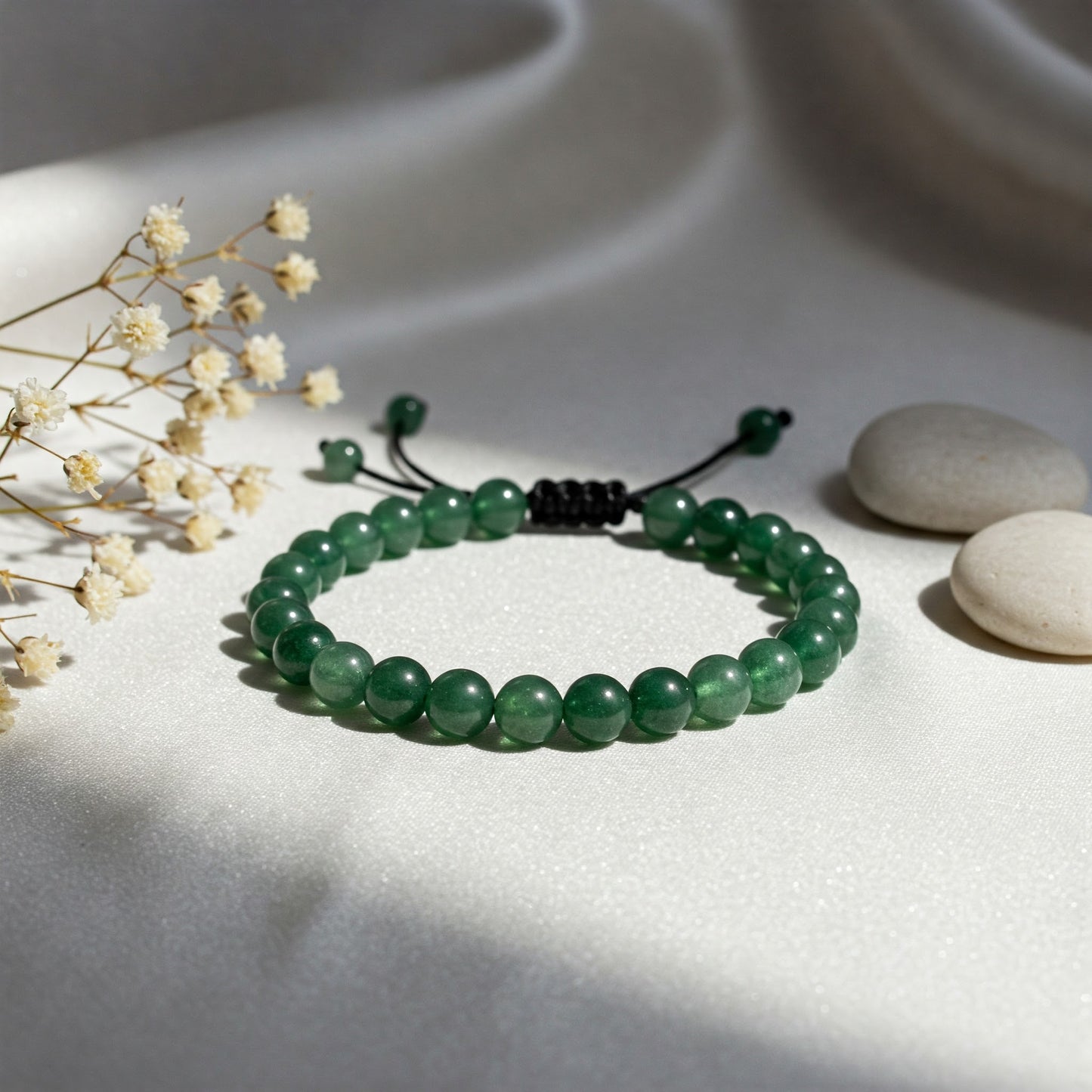 Green Aventurine Bracelet for Luck, Prosperity & Healing | Premium Crystal Energy Bracelet