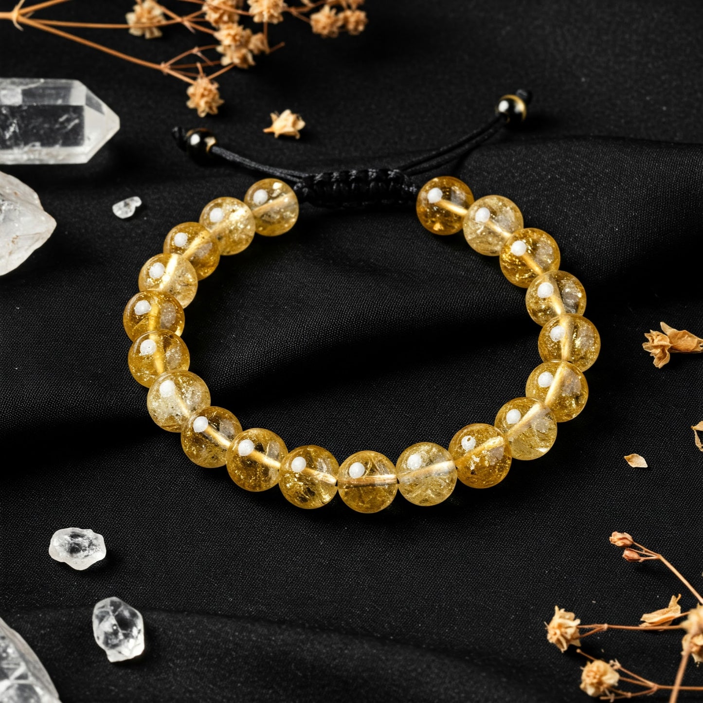 Citrine Bracelet for Wealth & Success | Natural Crystal for Abundance & Positivity