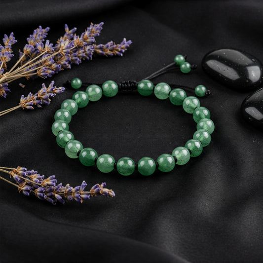 Green Aventurine Bracelet for Luck, Prosperity & Healing | Premium Crystal Energy Bracelet