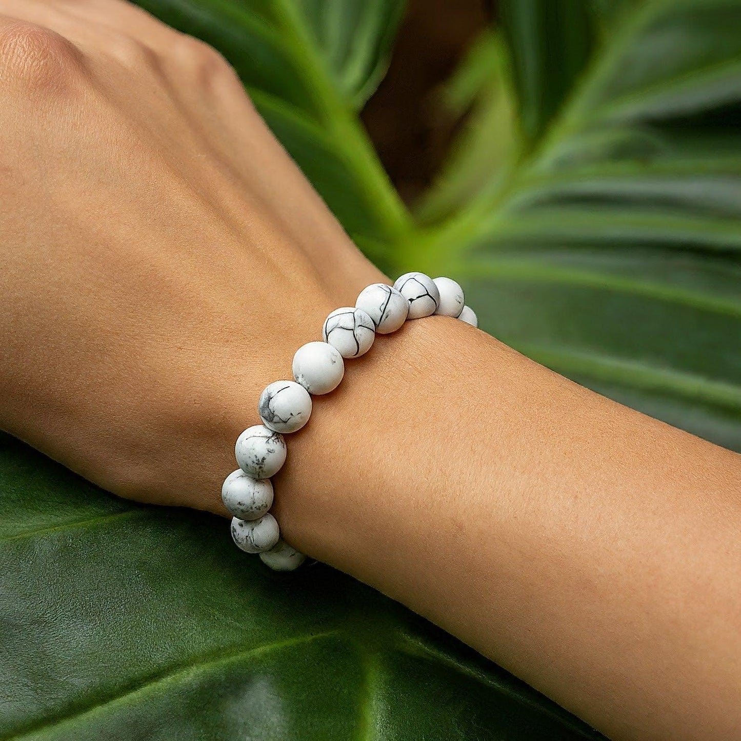Howlite Bracelet | Natural Stone Jewelry for Tranquility, Style & Balance