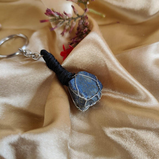 Lapis Lazuli Key-Chain | Natural Gemstone Keychain for Luck, Protection & Style