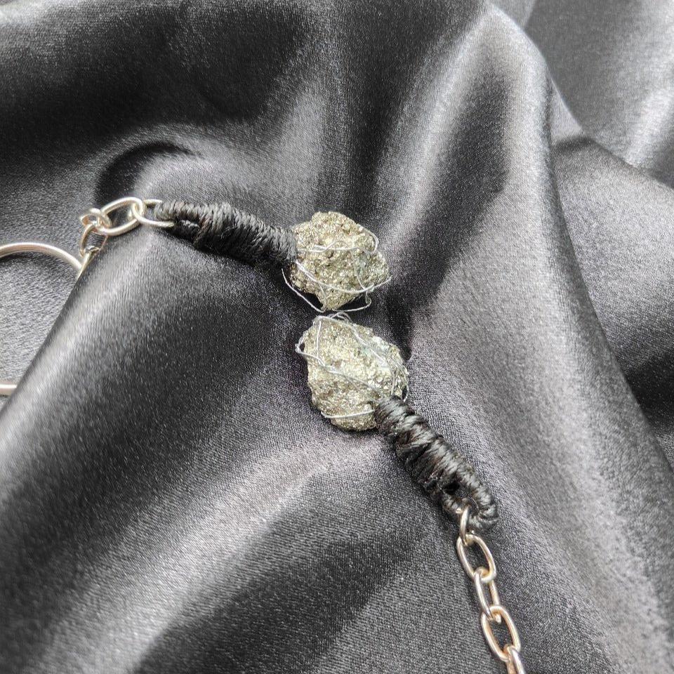 Pyrite Raw Crystal Key-Chain for Protection & Abundance | Natural Healing Stone Keychain for Positive Energy, Wealth, and Feng Shui