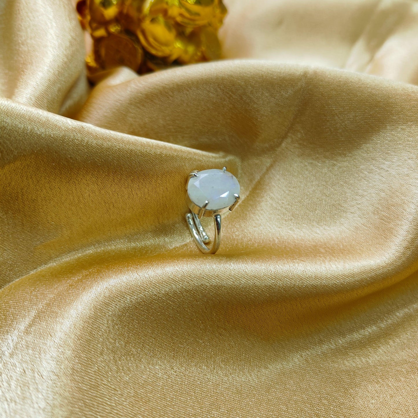 Moonstone Ring | Elegant Crystal Jewelry for Intuition, Balance & Inner Harmony