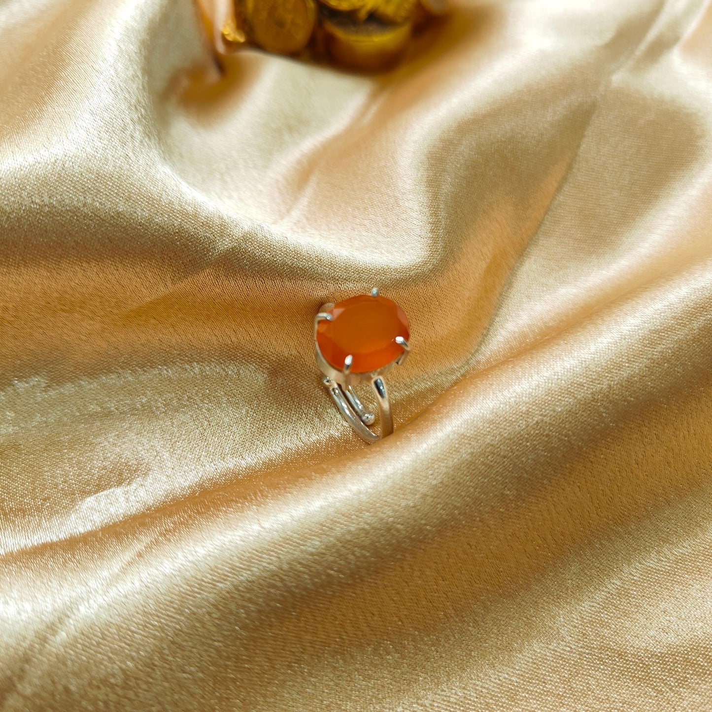 Carnelian Ring for Confidence & Energy | Authentic Healing Crystal Jewelry for Men & Women