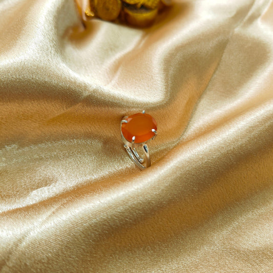 Carnelian Ring for Confidence & Energy | Authentic Healing Crystal Jewelry for Men & Women