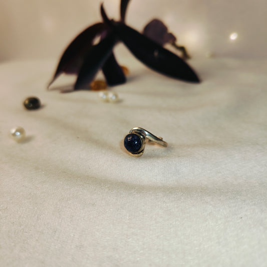 Labradorite Ring | German Silver & Gold Options for Intuition & Protection