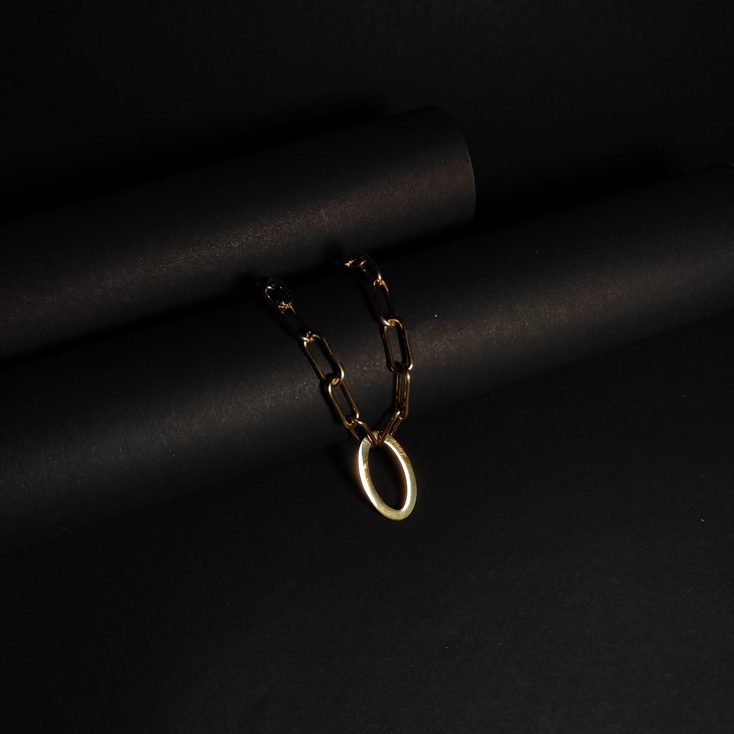Bold Love Link Necklace | Chunky Gold Chain with "Love" Necklace