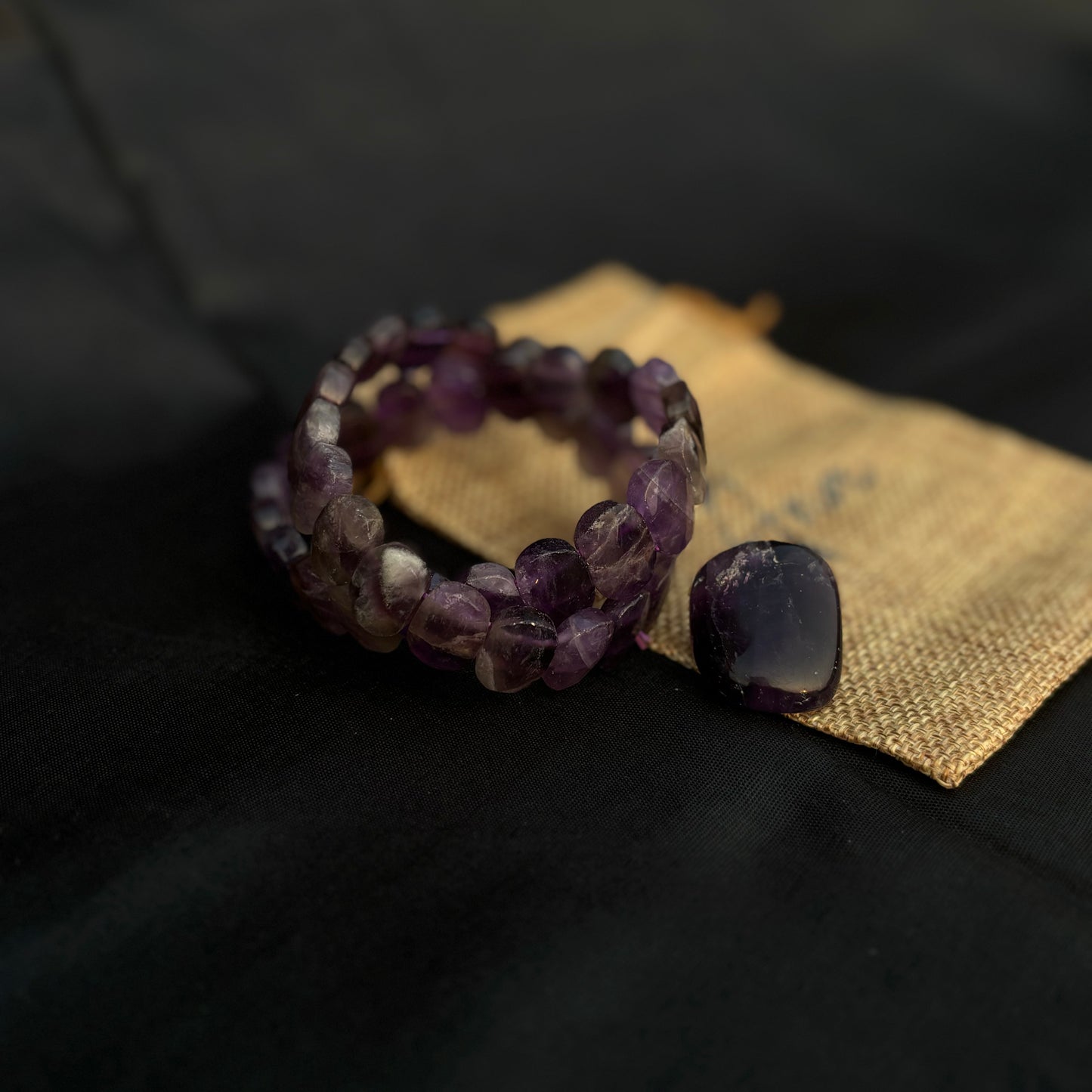 Amethyst Faceted Bracelet | Stackable Gemstone Jewelry for Balance, Peace & Beauty