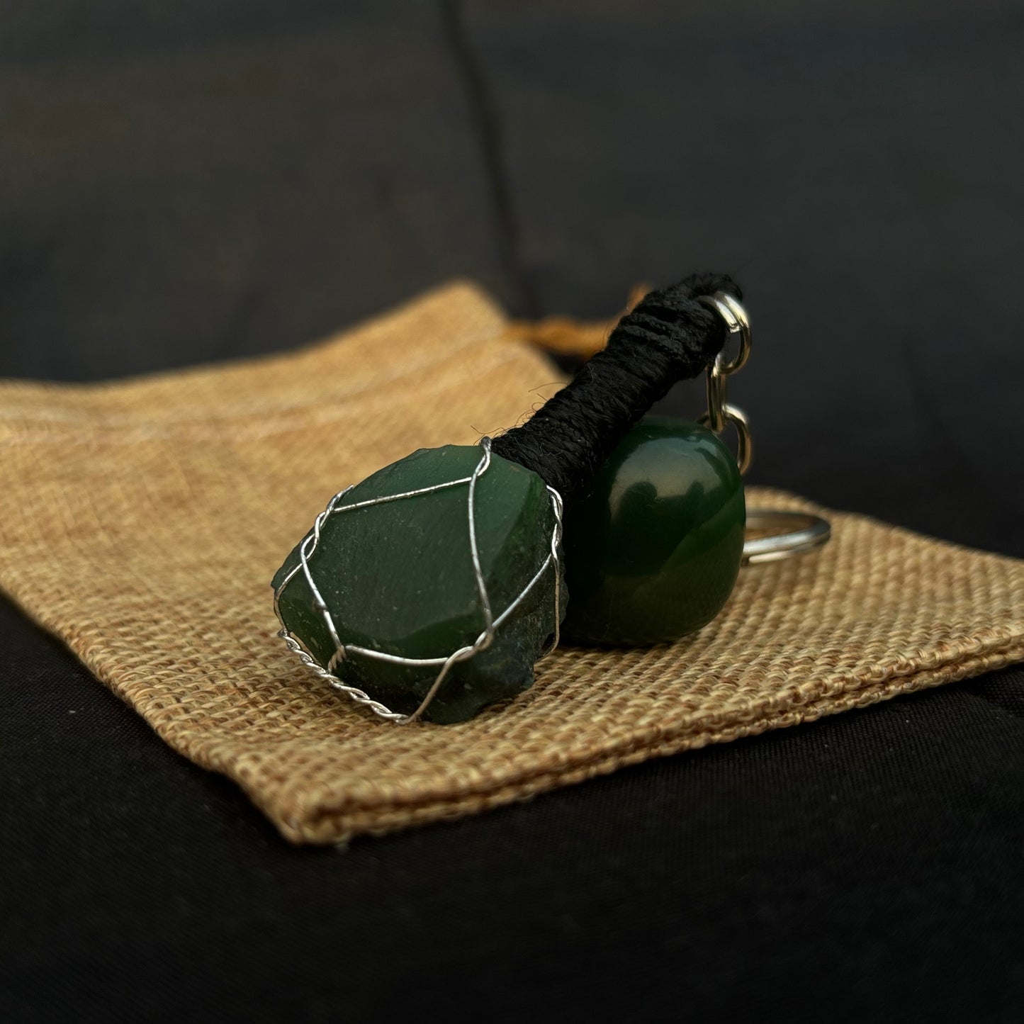 Green Aventurine Key-Chain | Genuine Gemstone Charm for Luck, Prosperity & Everyday Style