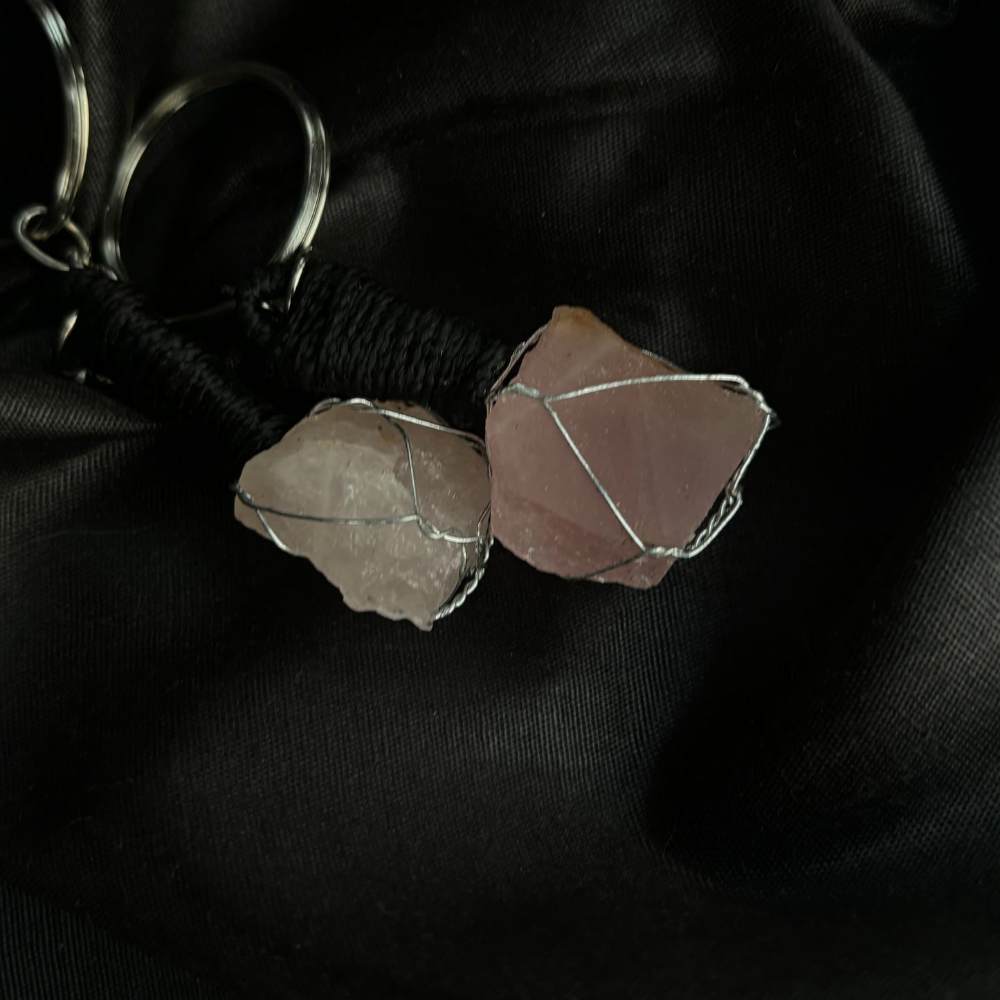 Rose Quartz Key-Chain | Genuine Gemstone Accessory for Love, Positivity & Everyday Style