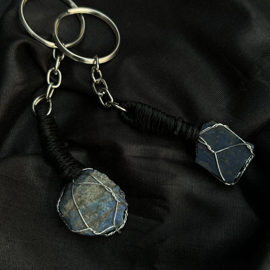 Lapis Lazuli Key-Chain | Natural Gemstone Keychain for Luck, Protection & Style