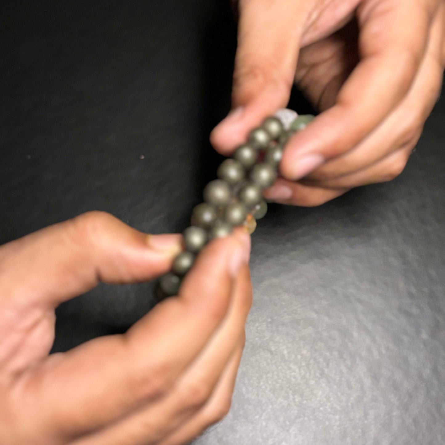 Green Aventurine, Pyrite & Tiger Eye Crystal Bracelet | Luck, Prosperity & Protection