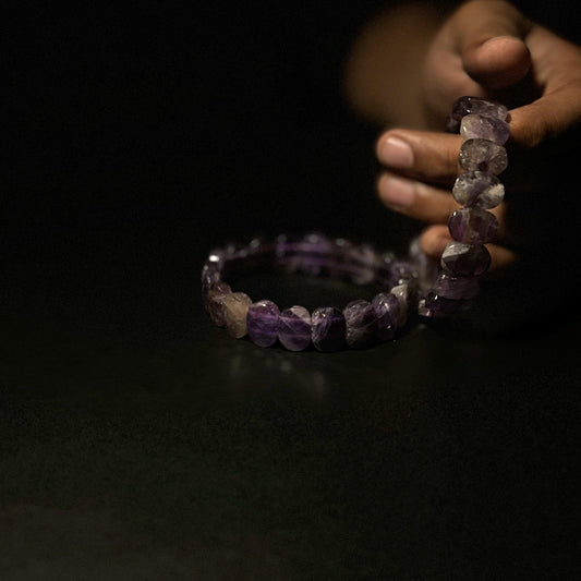 Amethyst Faceted Bracelet | Stackable Gemstone Jewelry for Balance, Peace & Beauty