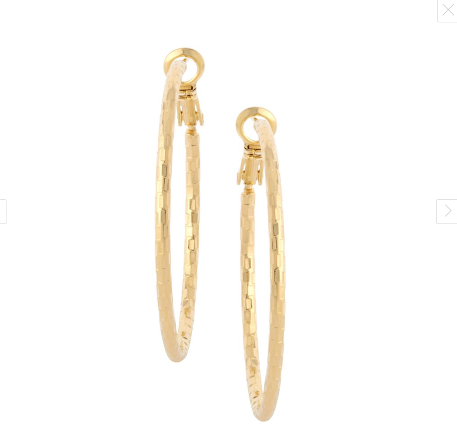 Mosaic Gold Texture Hoops | Light Catching Faceted Gold Hoops for Women