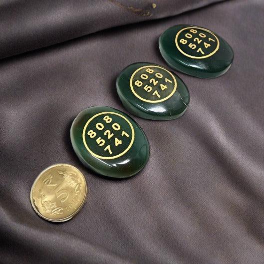 Green Jade Zibu Coin | Authentic Feng Shui Charm for Abundance, Luck & Prosperity