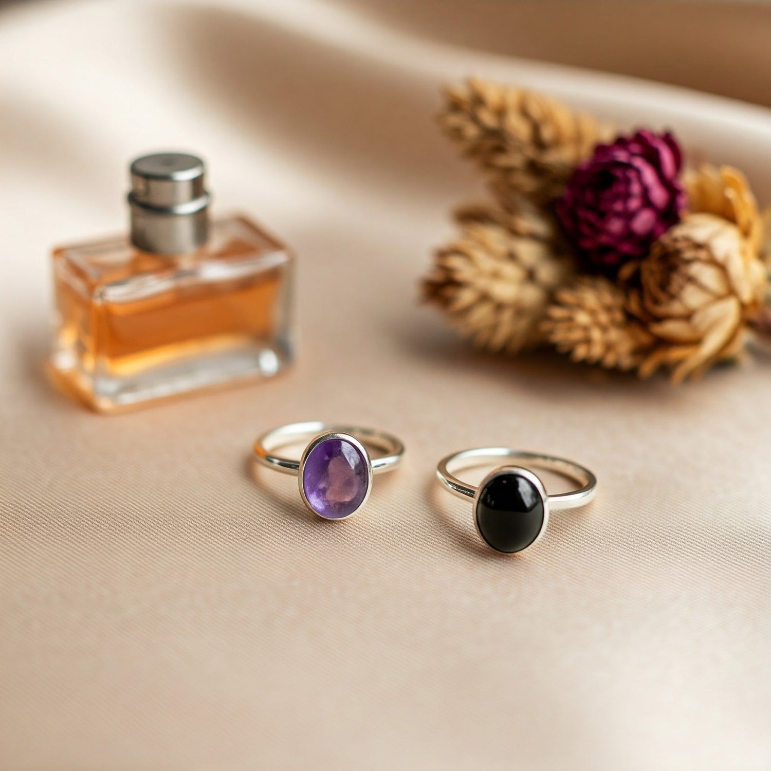 Healing Crystal Rings