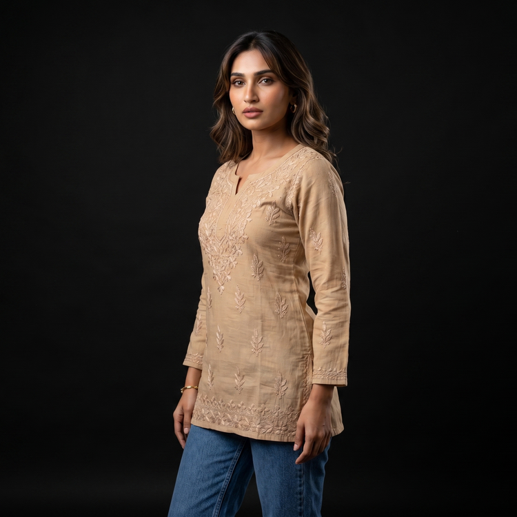 Women's Dobby Cotton Collection | Premium Cotton Kurtis | Luxe By Ana