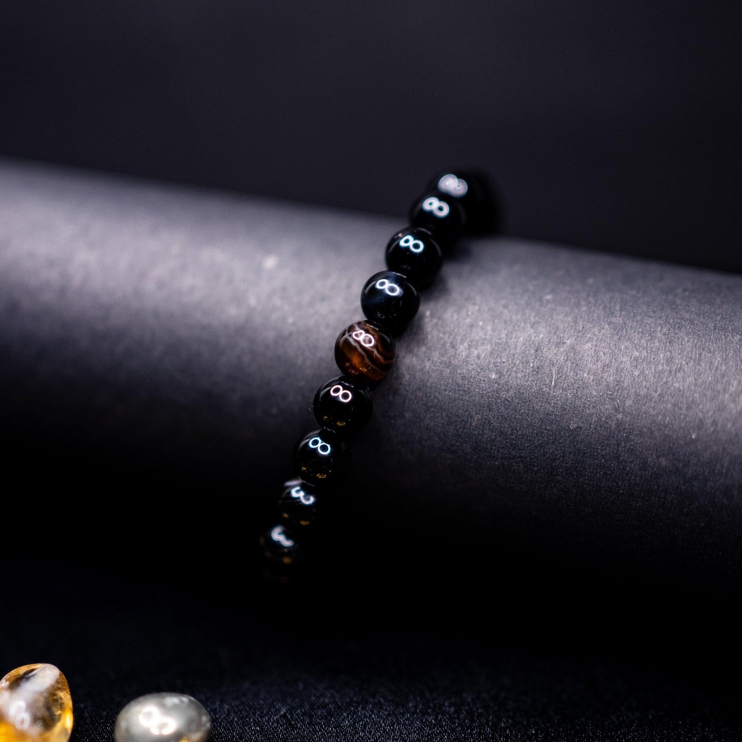 Sulemani Hakik Bracelet (Black Agate) | Natural Gemstone for Protection, Balance & Style