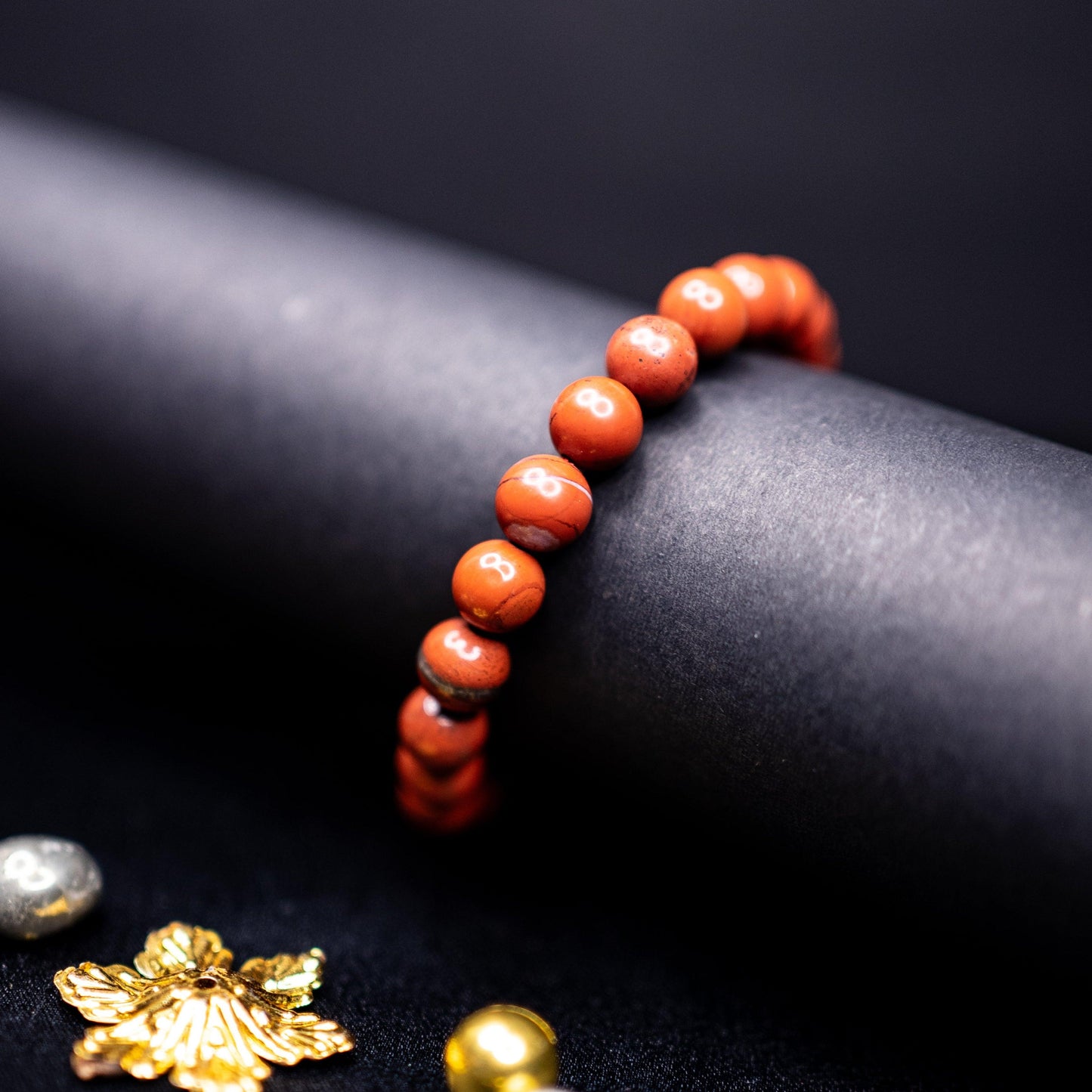 Red Jasper Bracelet | Natural Gemstone for Strength, Vitality & Grounding Energy