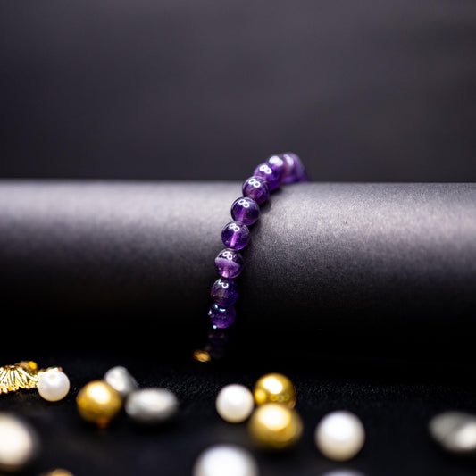 Amethyst Bracelet | Genuine Healing Crystal Jewelry for Calm, Focus, and Spiritual Balance