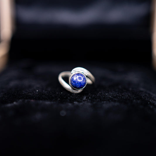 Lapis Lazuli Ring | Natural Healing Crystal for Wisdom, Intuition & Protection