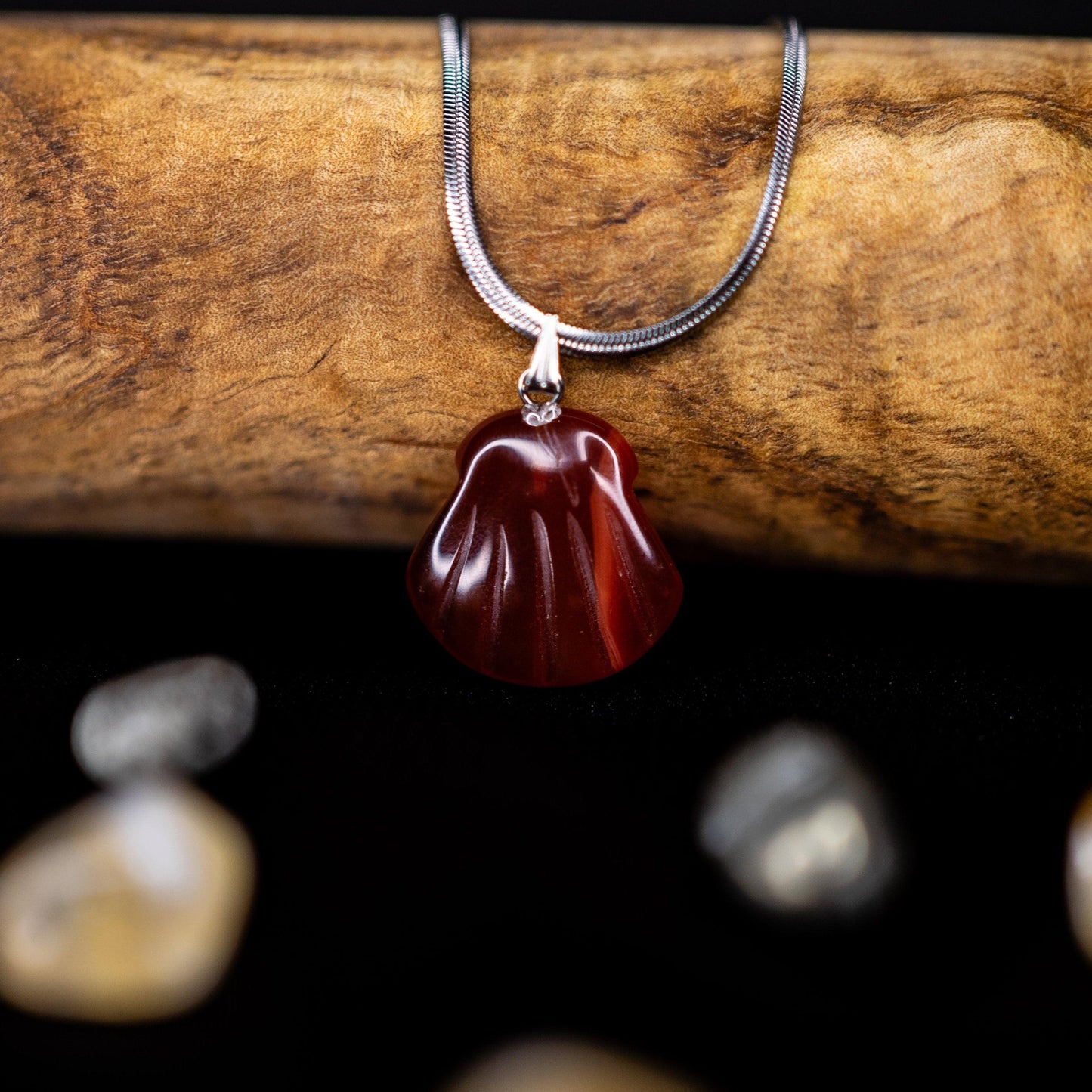 Carnelian Pendant | Authentic Healing Crystal Jewelry for Confidence, Vitality, and Creativity