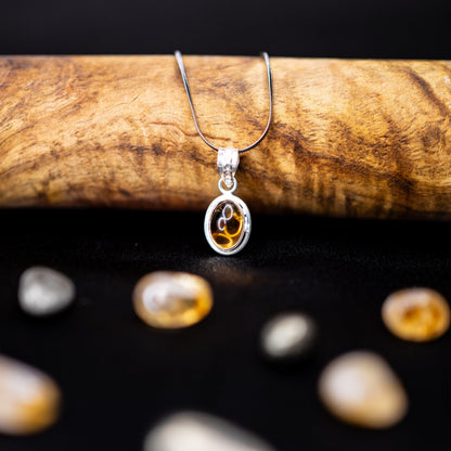 Radiant Citrine Pendant | Natural Healing Crystal for Abundance & Positivity