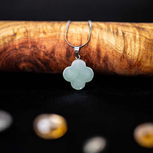 Natural Green Aventurine Pendant Necklace | Healing Crystal Jewelry for Prosperity and Emotional Balance