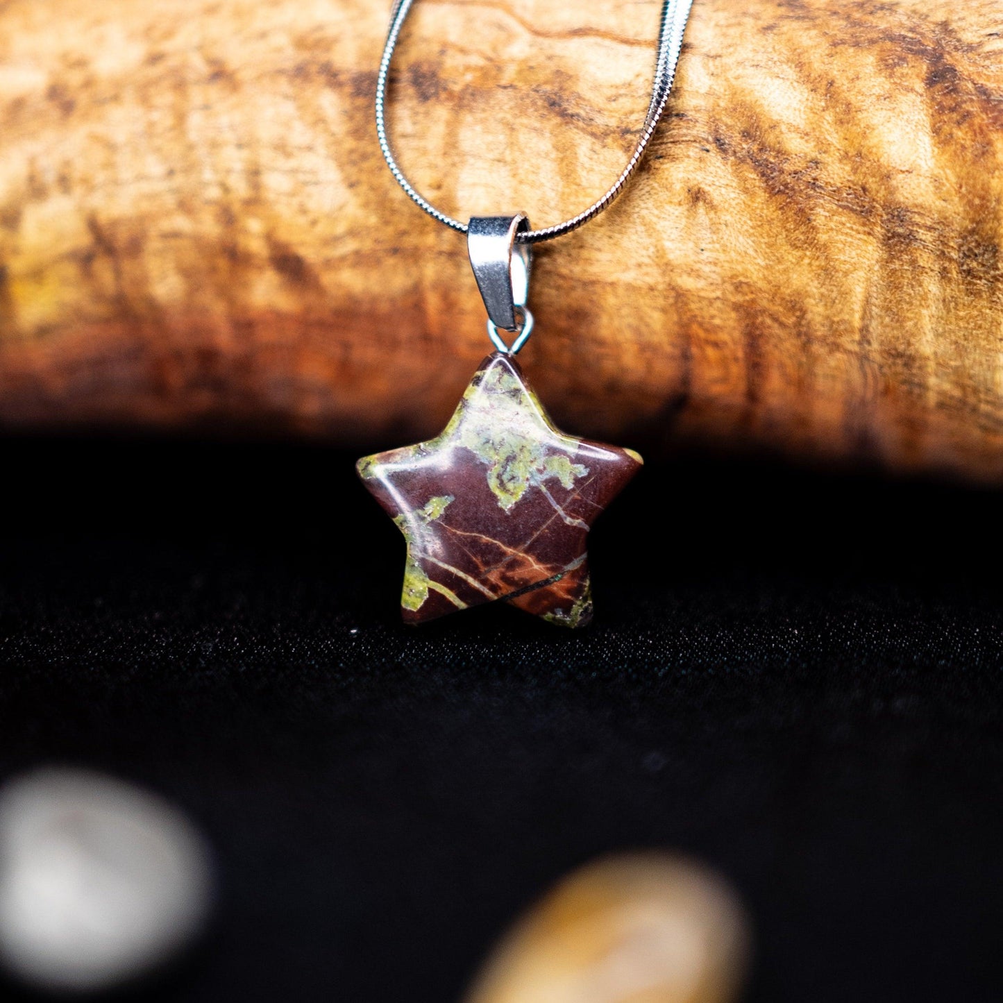 Bloodstone Star Pendant | Healing Energy, Strength, Protection