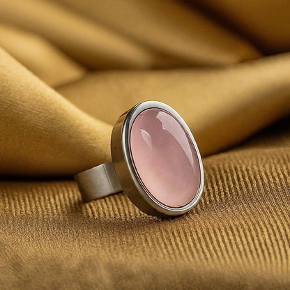 Rose Quartz Ring | Delicate Gemstone Ring for Love & Harmony