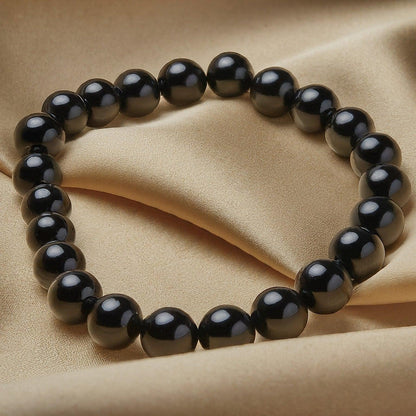 Black Obsidian Bracelet | Natural Gemstone for Protection, Grounding & Everyday Elegance