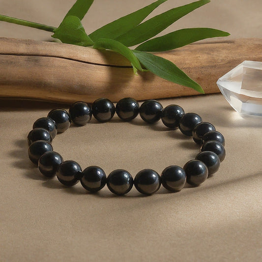 Black Obsidian Bracelet | Natural Gemstone for Protection, Grounding & Everyday Elegance