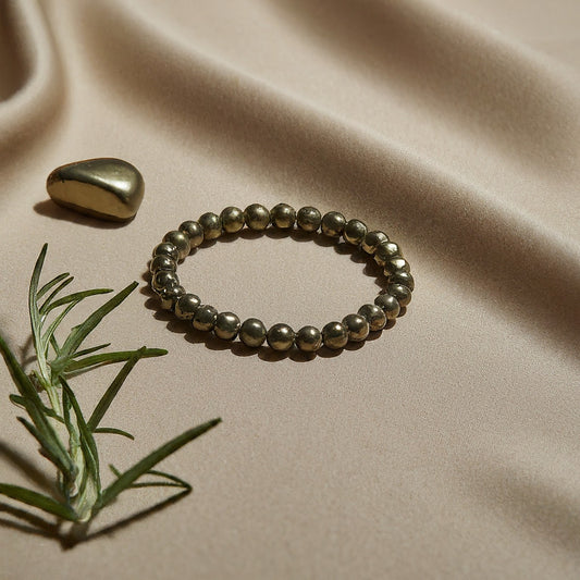 Pyrite Bracelet | Golden Fire for Abundance, Protection & Positive Energy