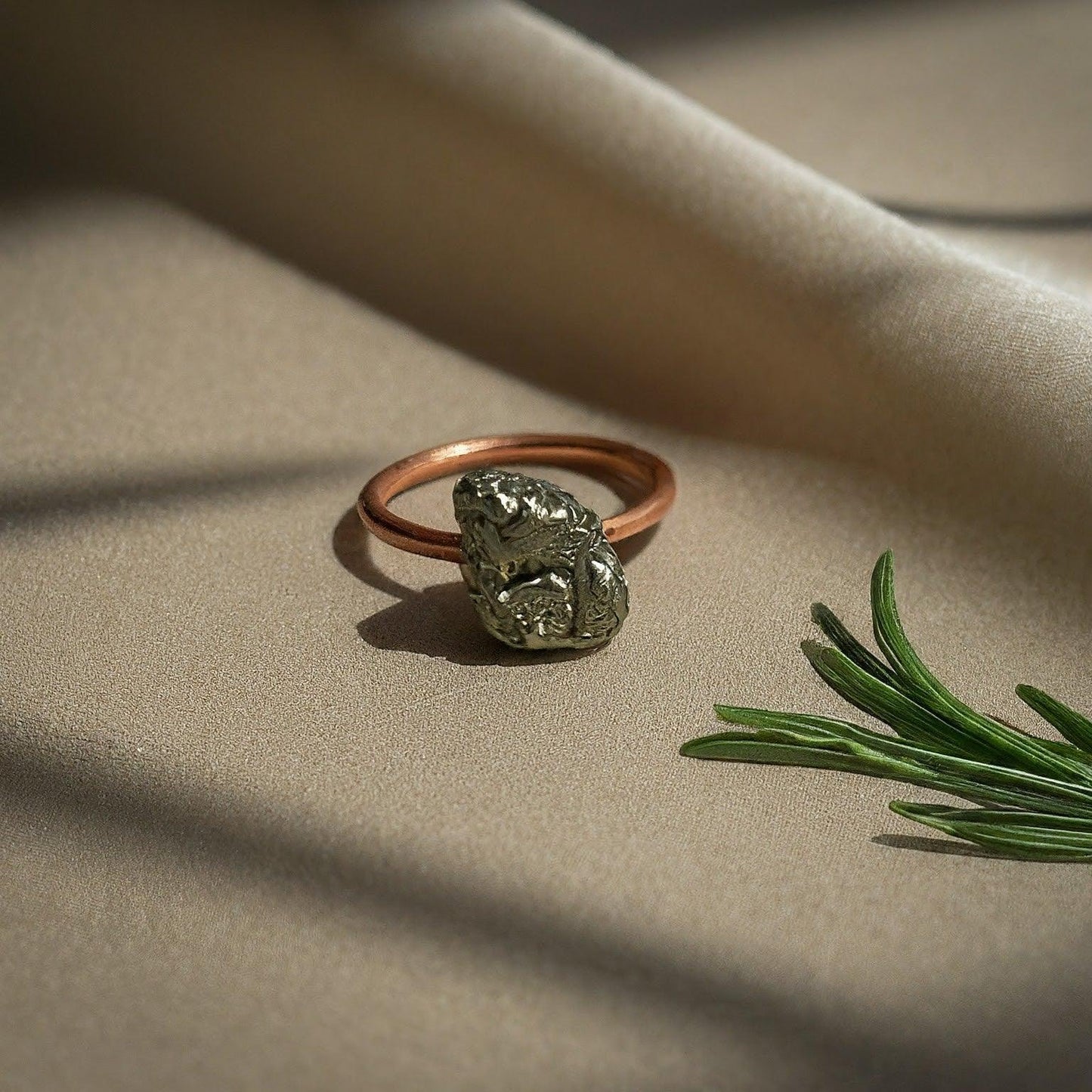 Pyrite Ring | Unleash Abundance & Confidence with This Striking Raw Gemstone