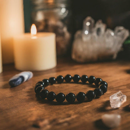 Black Obsidian Bracelet | Natural Gemstone for Protection, Grounding & Everyday Elegance