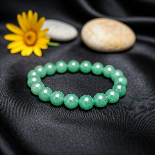 Green Aventurine Bracelet | Genuine Gemstone for Luck, Abundance & Success