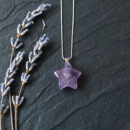 Amethyst Star Pendant | Mystic Cut, Intuition, Protection